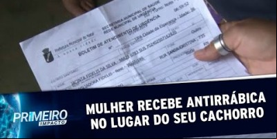 Mulher é vacinada por engano no lugar do seu cachorro | Primeiro Impacto (11/09/19)