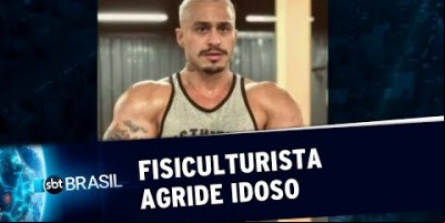 Fisiculturista agride idoso após acidente de trânsito no RJ | SBT Brasil (23/08/19)